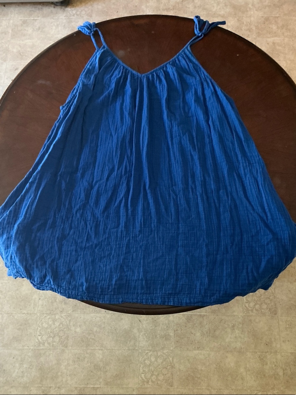 Old Navy - Royal Blue Circle Skirt with Tie Straps